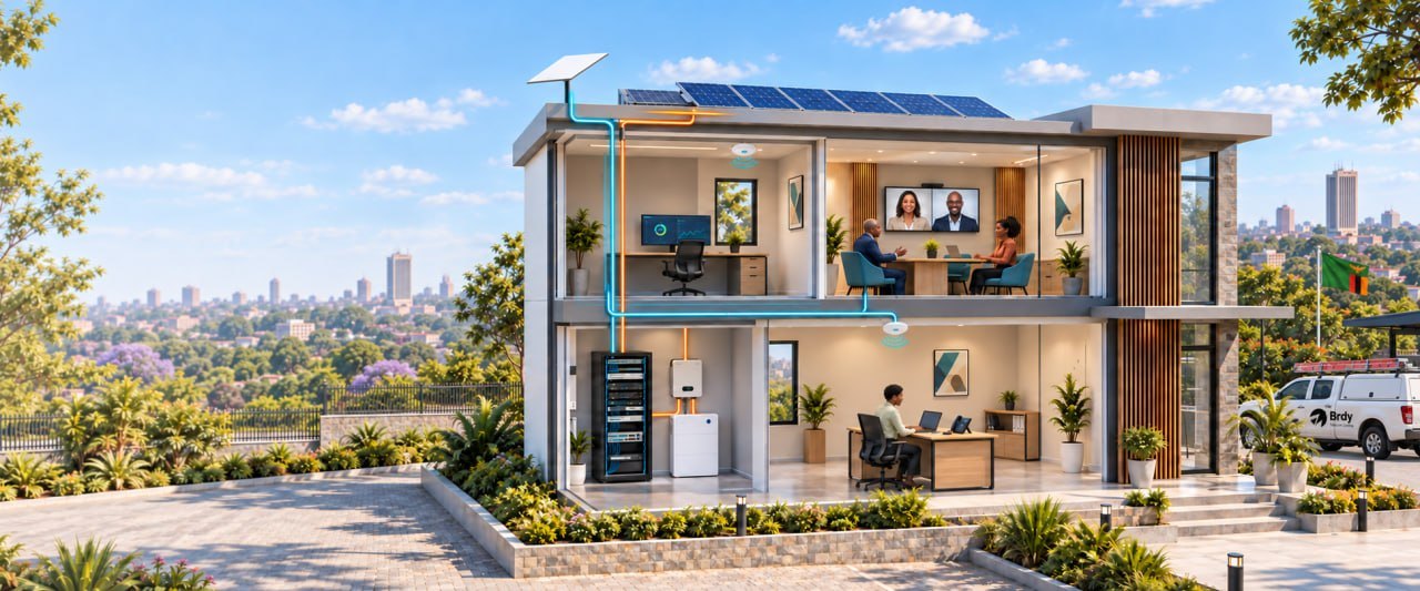 BRDY Zambia integrated energy, connectivity and IT systems